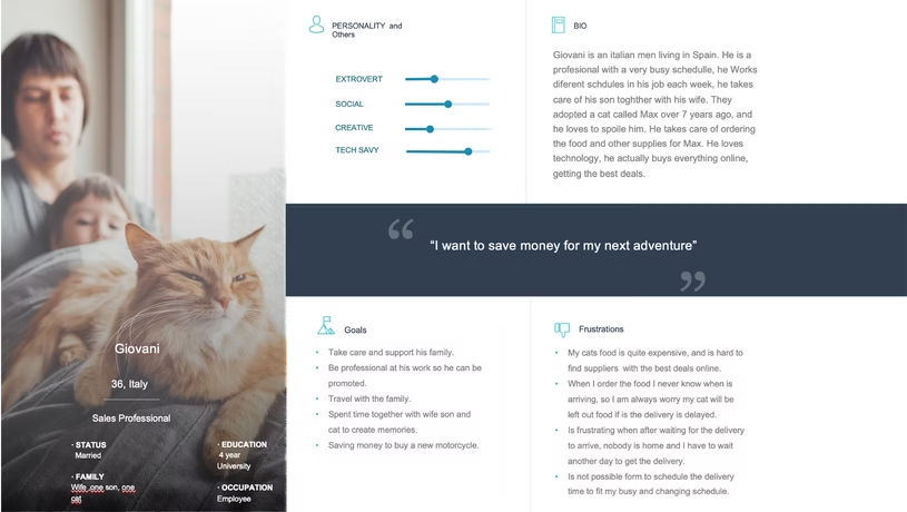 Persona research for cat food delivery 1