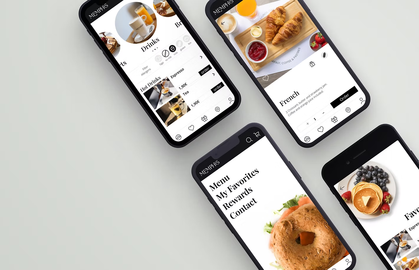 Memphis Menu app project preview